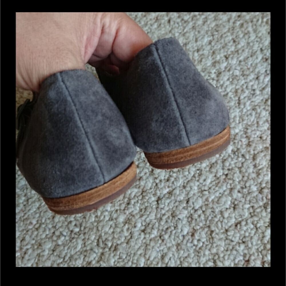 KORK-EASE Prato Suede Mary Jane Flat In Dark Grey size 6.5M - Picture 7 of 14